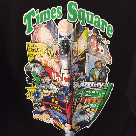 XL Times Square tee black color brand new - Picture 2 of 3